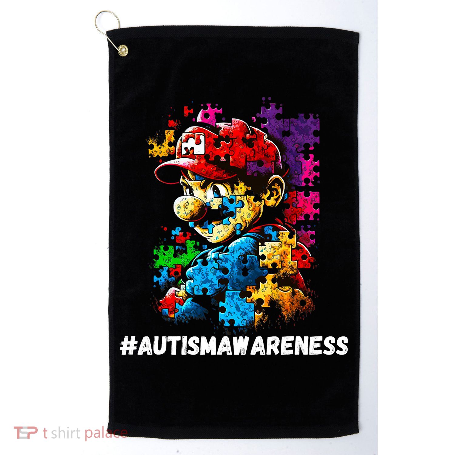 Autism Gamer Navigating Autism , Autism Mom Dad Gaming Golf Towel