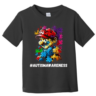 Autism Gamer Navigating Autism , Autism Mom Dad Gaming Toddler T-Shirt