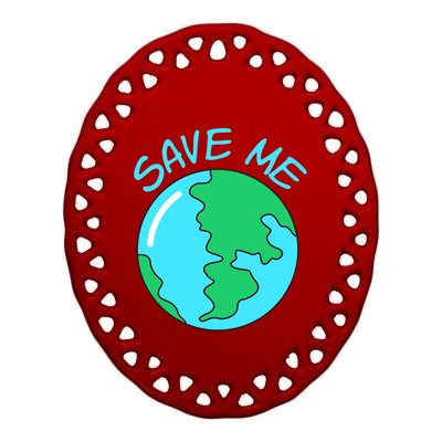 America Green New Deal To Recycle And Save Planet Earth Day Gift Ceramic Oval Ornament