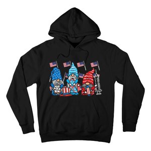 American Gnomes Nurse 4th Of July Scrub Top Patriot  Hoodie