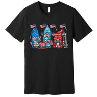 American Gnomes Nurse 4th Of July Scrub Top Patriot  Premium T-Shirt