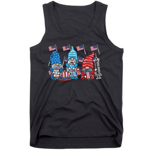 American Gnomes Nurse 4th Of July Scrub Top Patriot  Tank Top