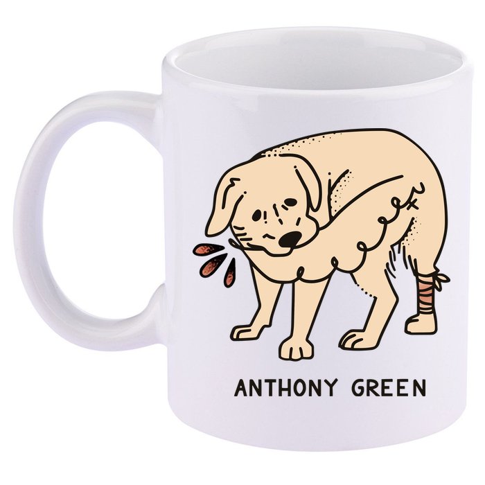 Anthony Green Numb 11oz C Handle Ceramic Mug