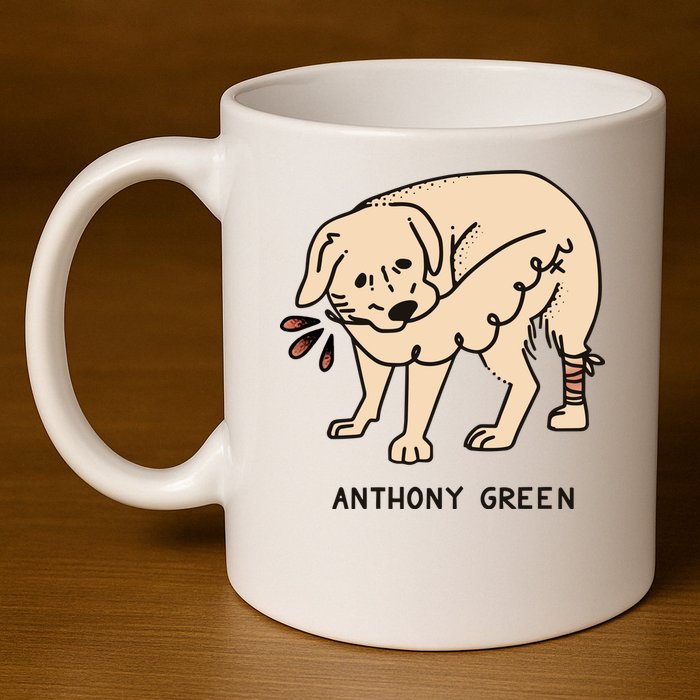 Anthony Green Numb 11oz C Handle Ceramic Mug