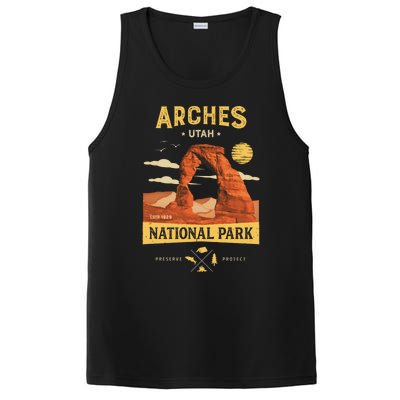 Arches Gift National Park Delicate Arch Vintage Gift PosiCharge Competitor Tank