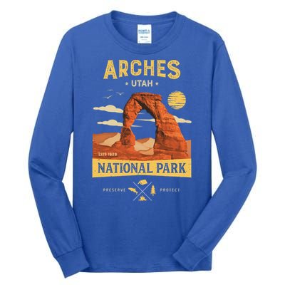 Arches Gift National Park Delicate Arch Vintage Gift Tall Long Sleeve T-Shirt