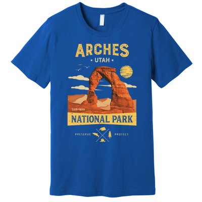 Arches Gift National Park Delicate Arch Vintage Gift Premium T-Shirt