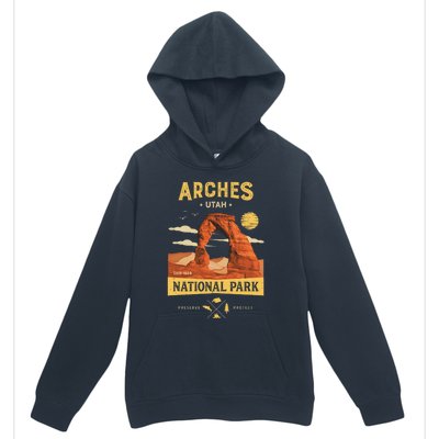 Arches Gift National Park Delicate Arch Vintage Gift Urban Pullover Hoodie