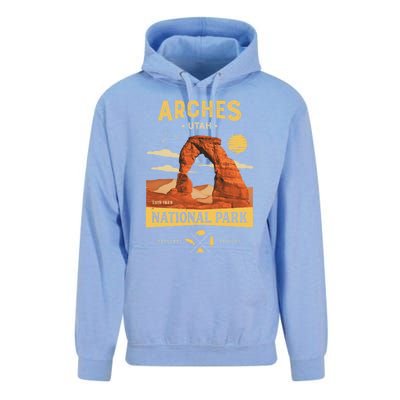 Arches Gift National Park Delicate Arch Vintage Gift Unisex Surf Hoodie