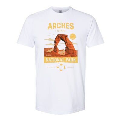 Arches Gift National Park Delicate Arch Vintage Gift Softstyle CVC T-Shirt