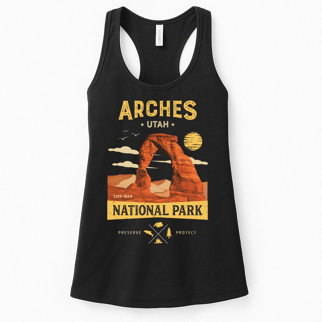 Arches Gift National Park Delicate Arch Vintage Meaningful Gift Womens Tank Top