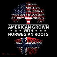 American Grown Norwegian Roots Gift T-Shirt