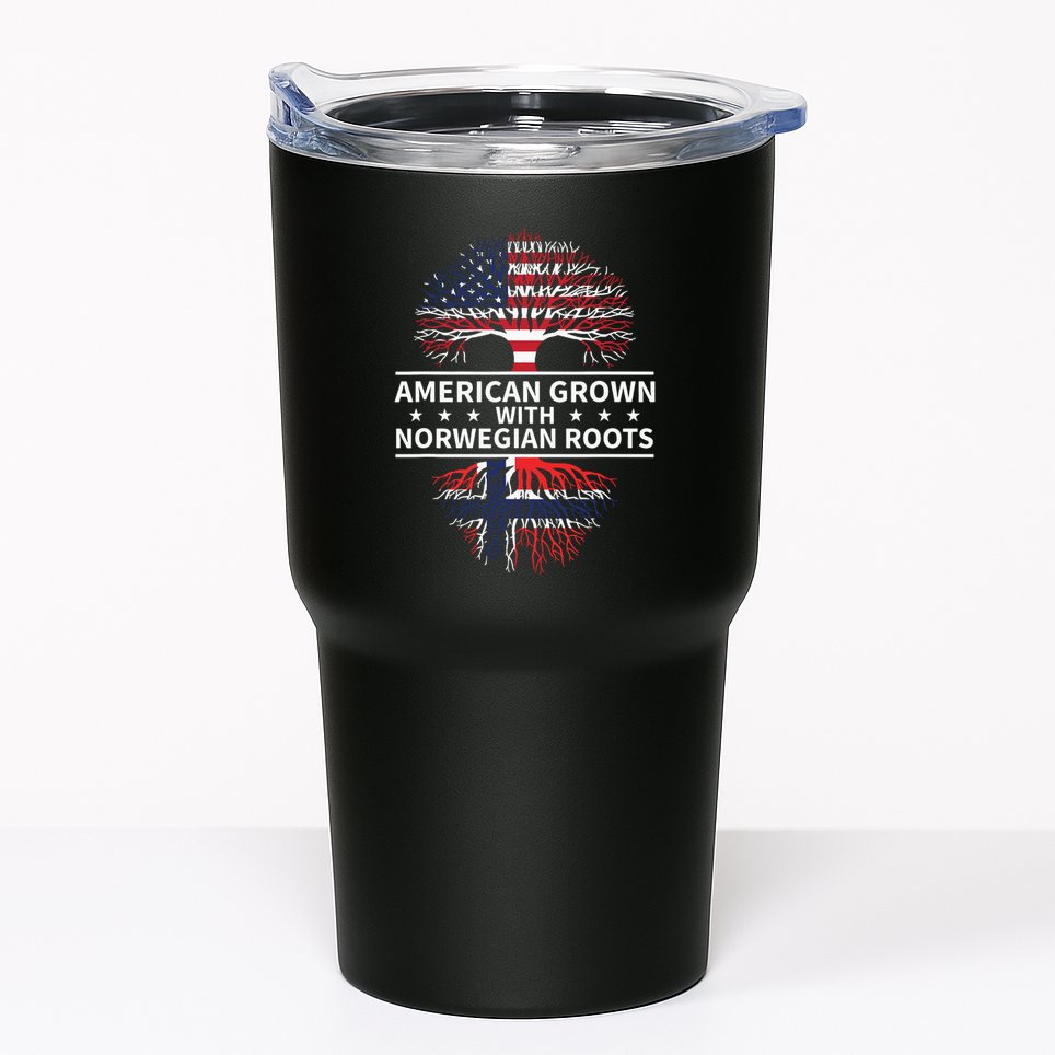 American Grown Norwegian Roots Gift Tumbler