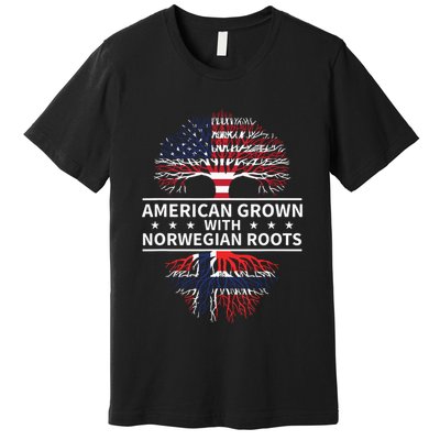 American Grown Norwegian Roots Gift Premium T-Shirt