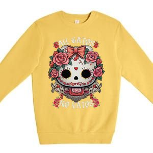 All Gatos No Vatos Chingona Premium Crewneck Sweatshirt