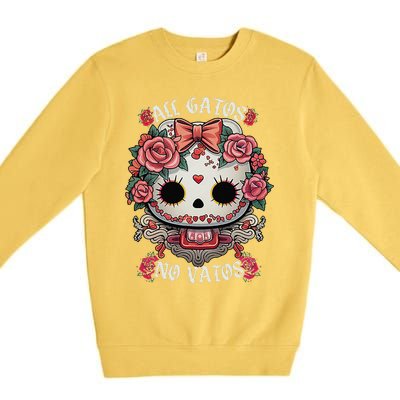 All Gatos No Vatos Chingona Premium Crewneck Sweatshirt