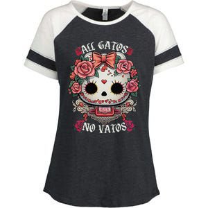 All Gatos No Vatos Chingona Enza Ladies Jersey Colorblock Tee