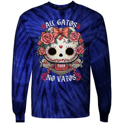 All Gatos No Vatos Chingona Tie-Dye Long Sleeve Shirt