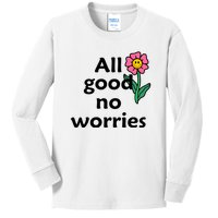 All Good No Worries Kids Long Sleeve Shirt