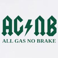 All Gas No Brake Zach Agbn New York Inspirational Quote Cool Comfort Performance Bucket Hat