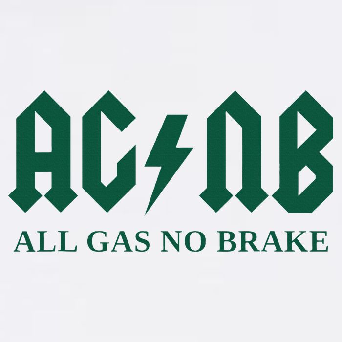 All Gas No Brake Zach Agbn New York Inspirational Quote Cool Comfort Performance Bucket Hat