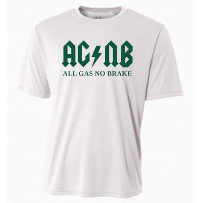 All Gas No Brake Zach Agbn New York Inspirational Quote Cooling Performance Crew T-Shirt