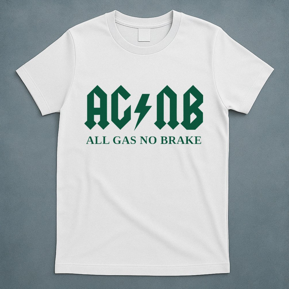 All Gas No Brake Zach Agbn New York Inspirational Quote T-Shirt