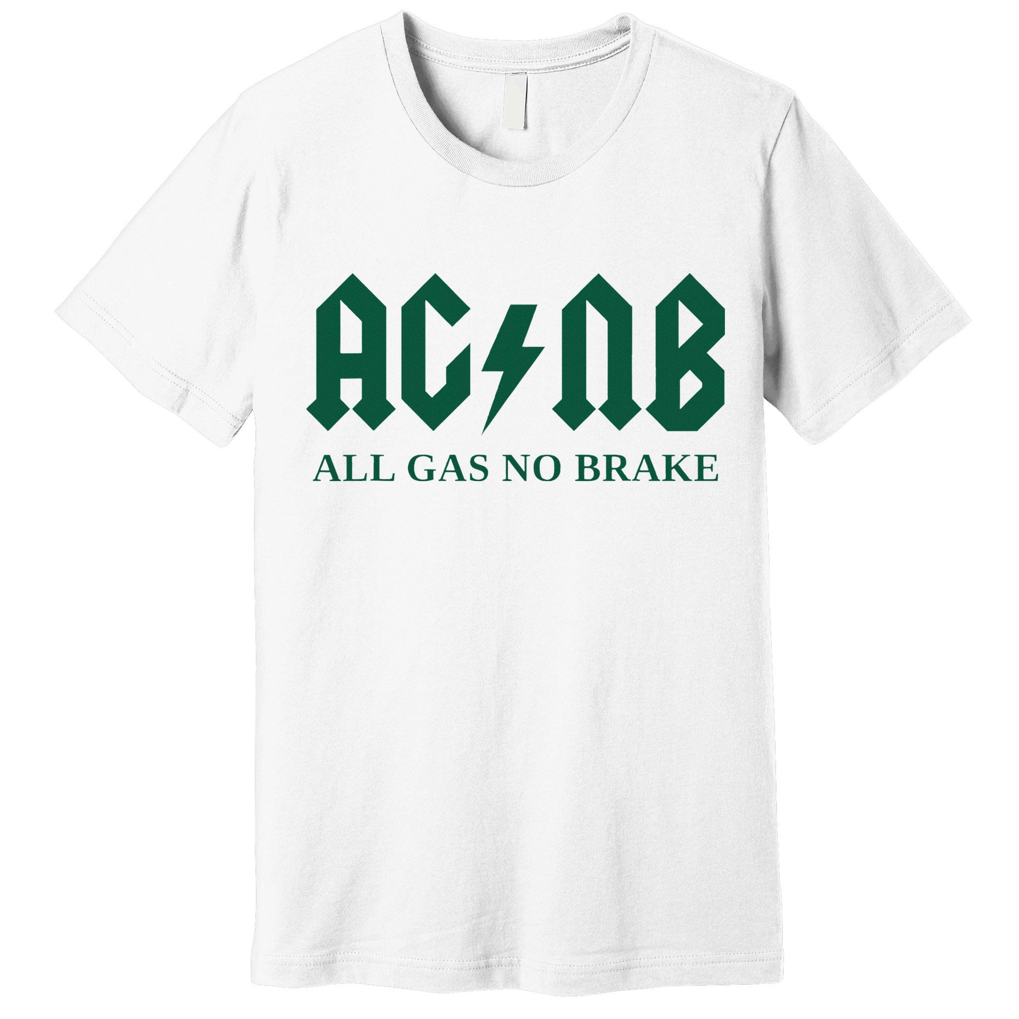 All Gas No Brake Zach Agbn New York Inspirational Quote Premium T-Shirt