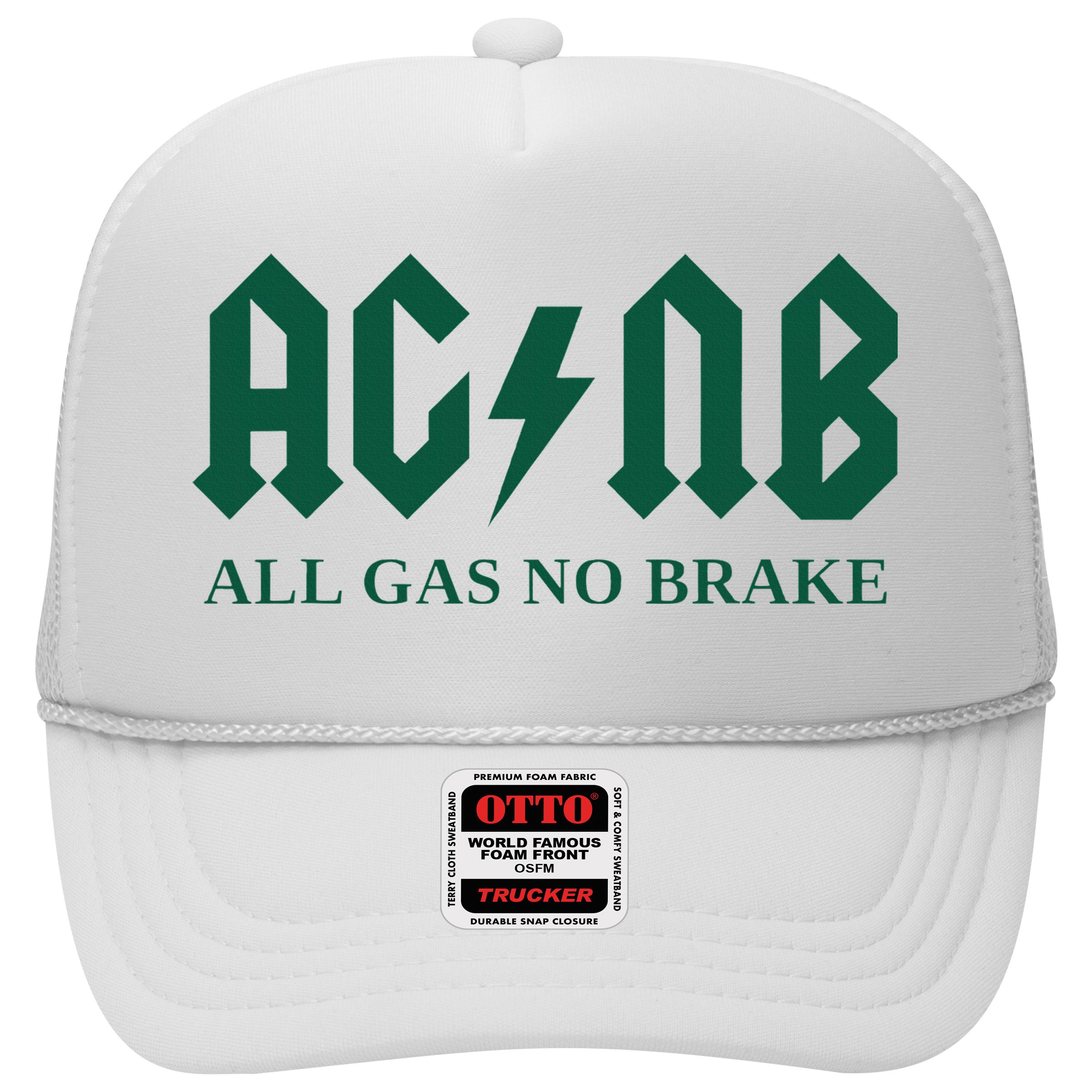 All Gas No Brake Zach Agbn New York Inspirational Quote Hat