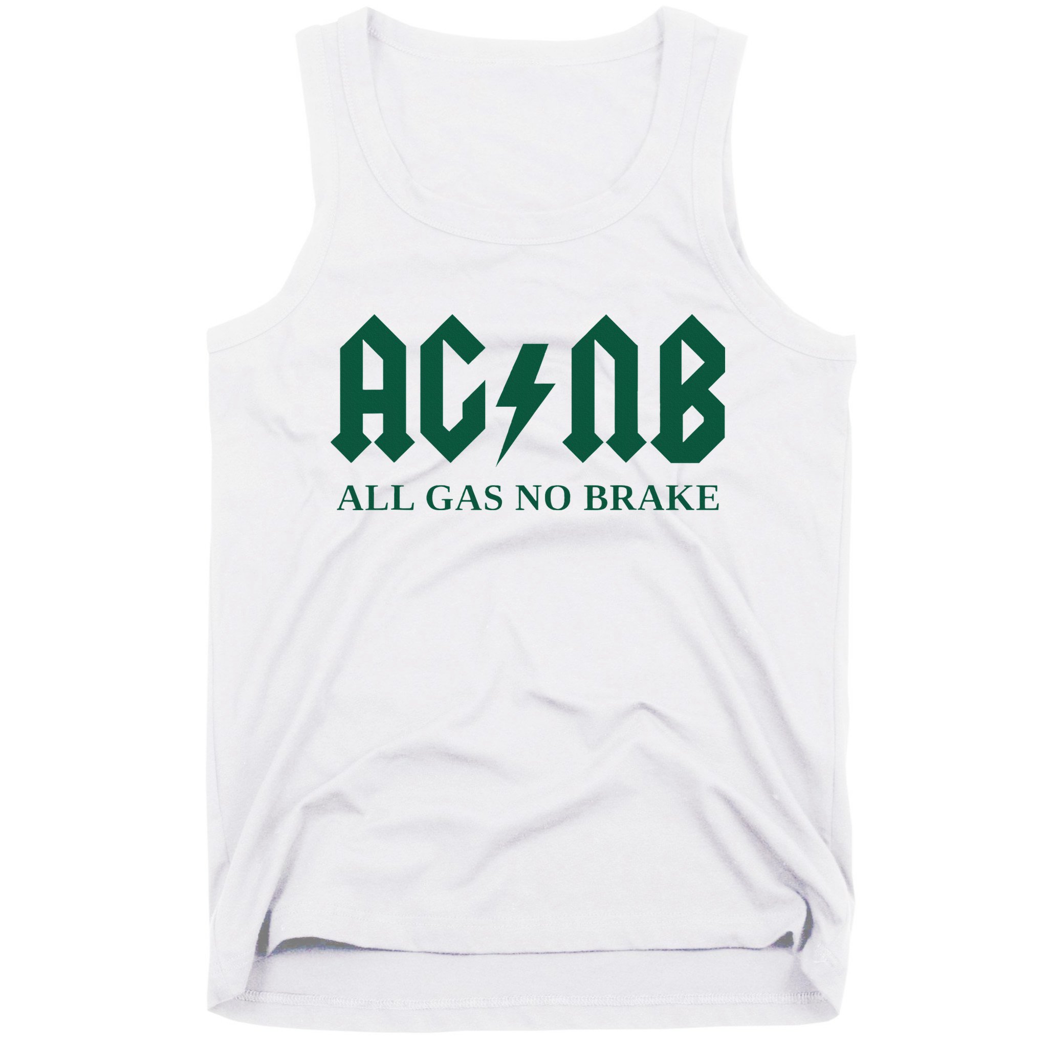 All Gas No Brake Zach Agbn New York Inspirational Quote Tank Top