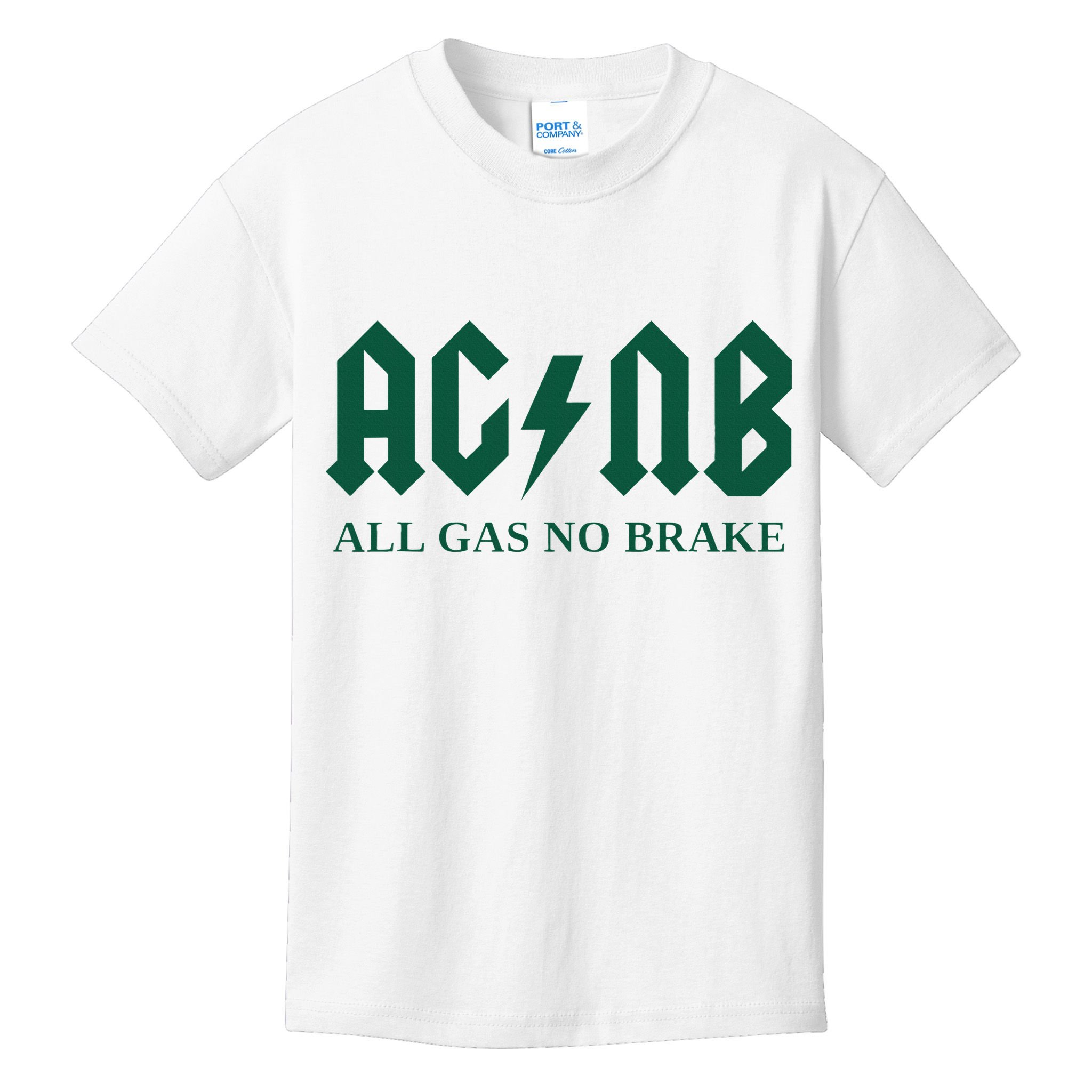 All Gas No Brake Zach Agbn New York Inspirational Quote Kids T-Shirt