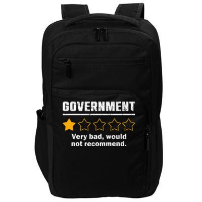 Anti Government One Star Rate Not Recommend Impact Tech Backpack