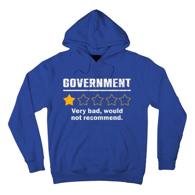 Anti Government One Star Rate Not Recommend Hoodie