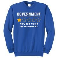 Anti Government One Star Rate Not Recommend Sweatshirt