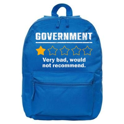 Anti Government One Star Rate Not Recommend 16 in Basic Backpack