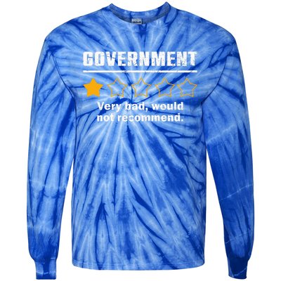 Anti Government One Star Rate Not Recommend Tie-Dye Long Sleeve Shirt