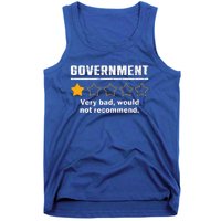 Anti Government One Star Rate Not Recommend Tank Top