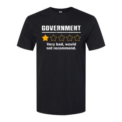 Anti Government One Star Rate Not Recommend Softstyle CVC T-Shirt