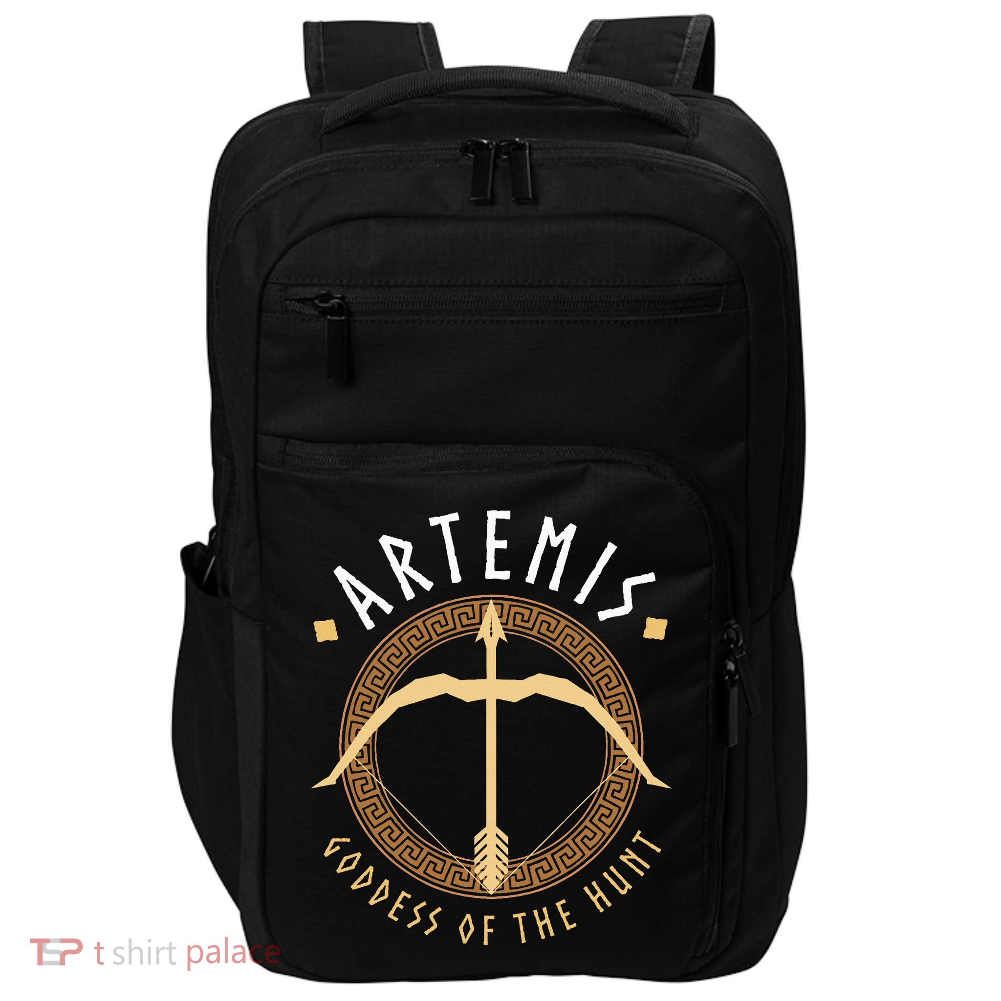 Artemis Goddess Of The Hunt Ancient Greek Mythologist Impact Tech Backpack