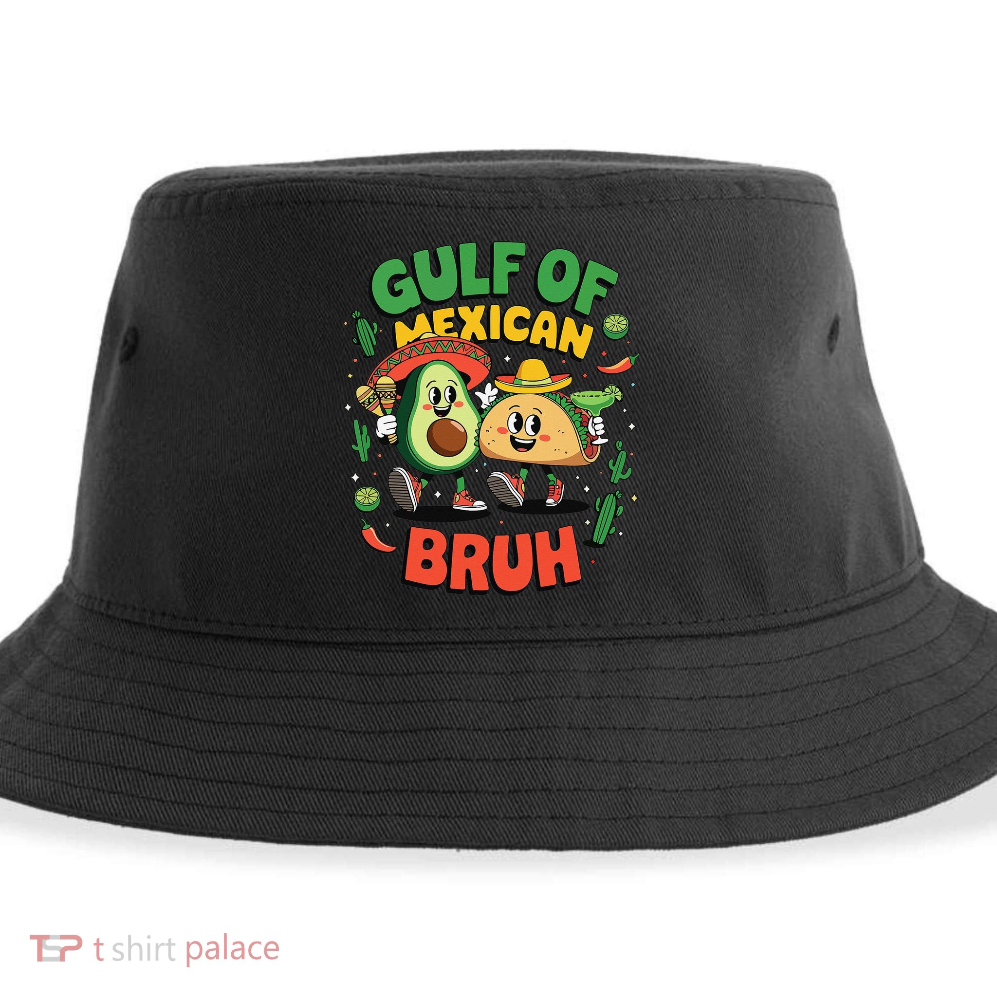 Avocado Gulf Of Mexican Bruh Cinco De Mayo Funny Sustainable Bucket Hat