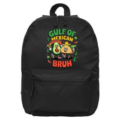 Avocado Gulf Of Mexican Bruh Cinco De Mayo Funny 16 in Basic Backpack