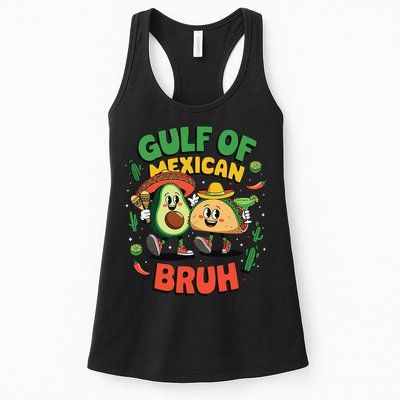 Avocado Gulf Of Mexican Bruh Cinco De Mayo Funny Womens Tank Top