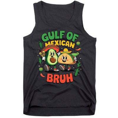 Avocado Gulf Of Mexican Bruh Cinco De Mayo Funny Tank Top