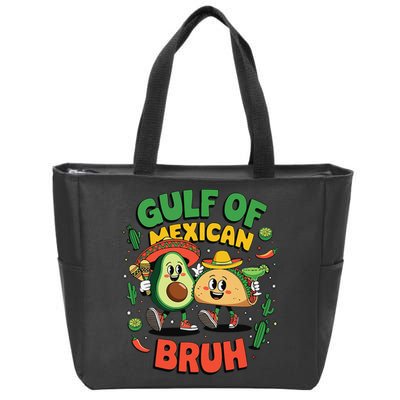 Avocado Gulf Of Mexican Bruh Cinco De Mayo Funny Zip Tote Bag