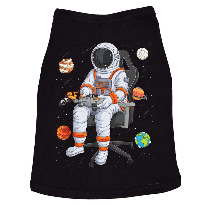 Astronaut Gamer Outer Space Gaming System Planets Doggie Tank