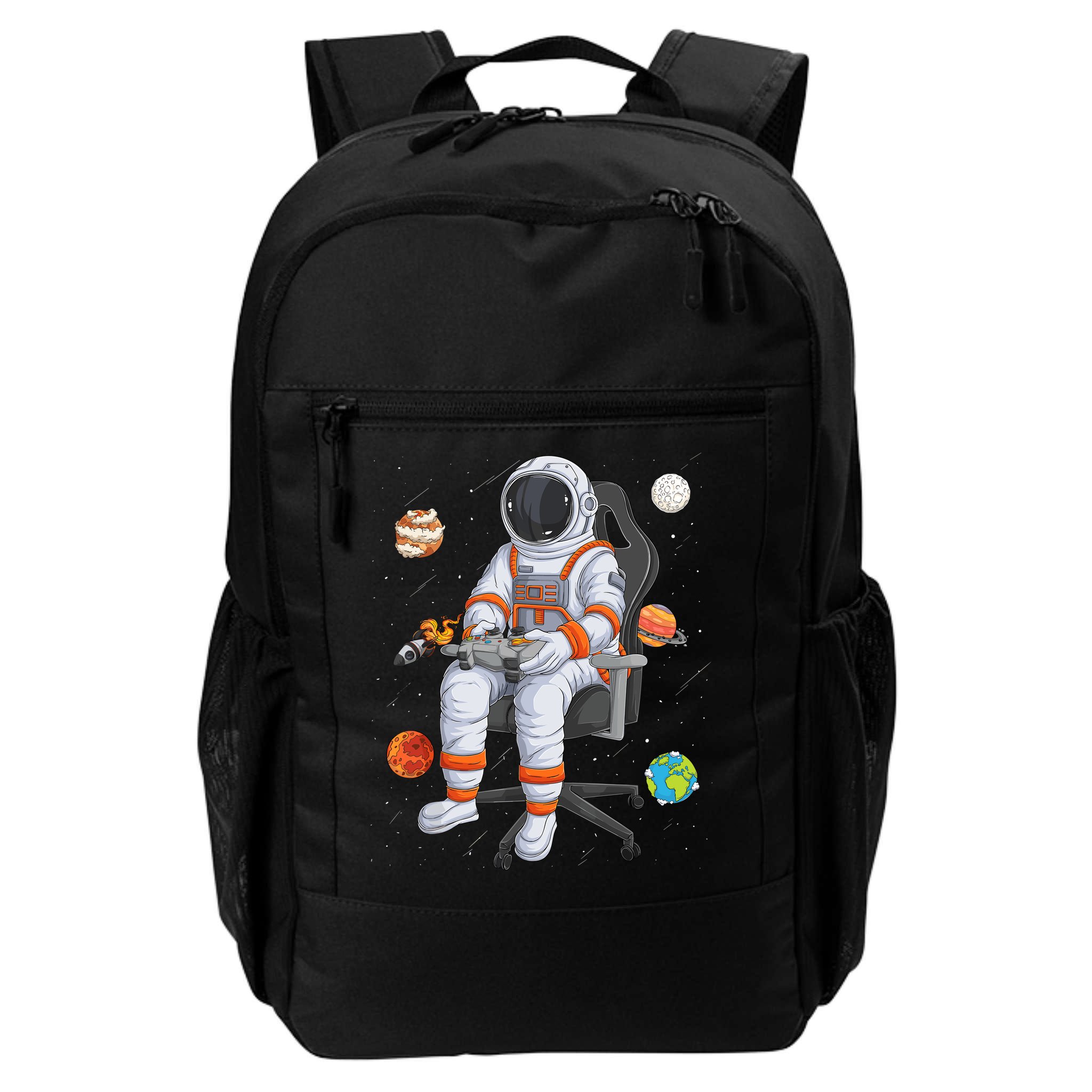 Astronaut Gamer Outer Space Gaming System Planets Backpack