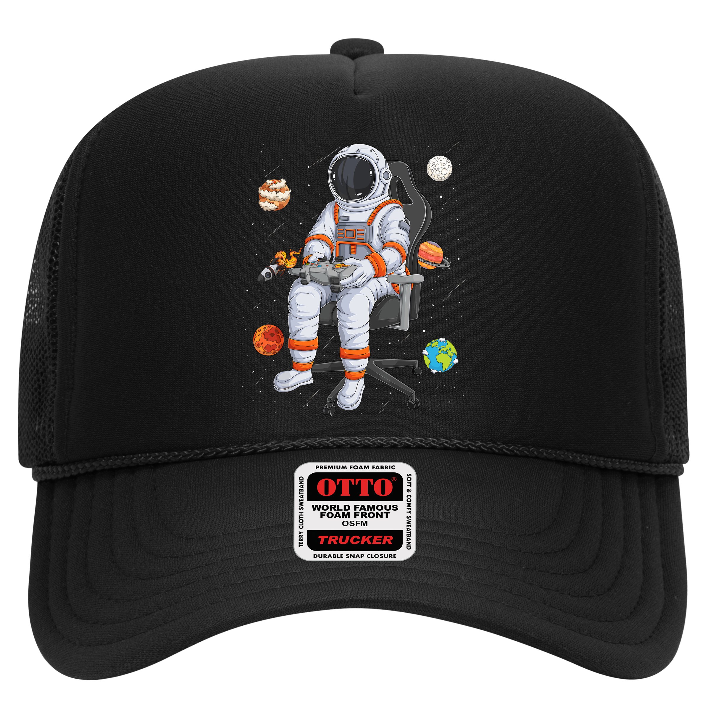Astronaut Gamer Outer Space Gaming System Planets Hat