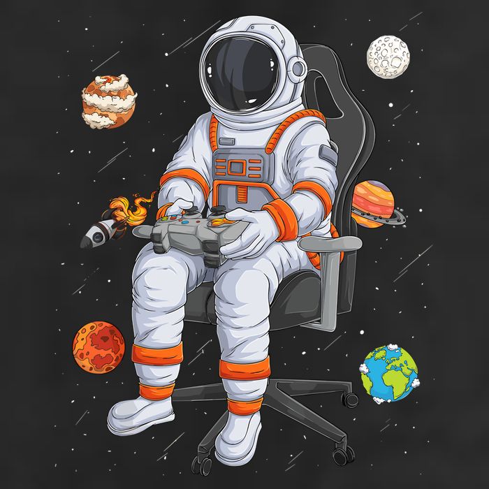 Astronaut Gamer Outer Space Gaming System Planets Hat