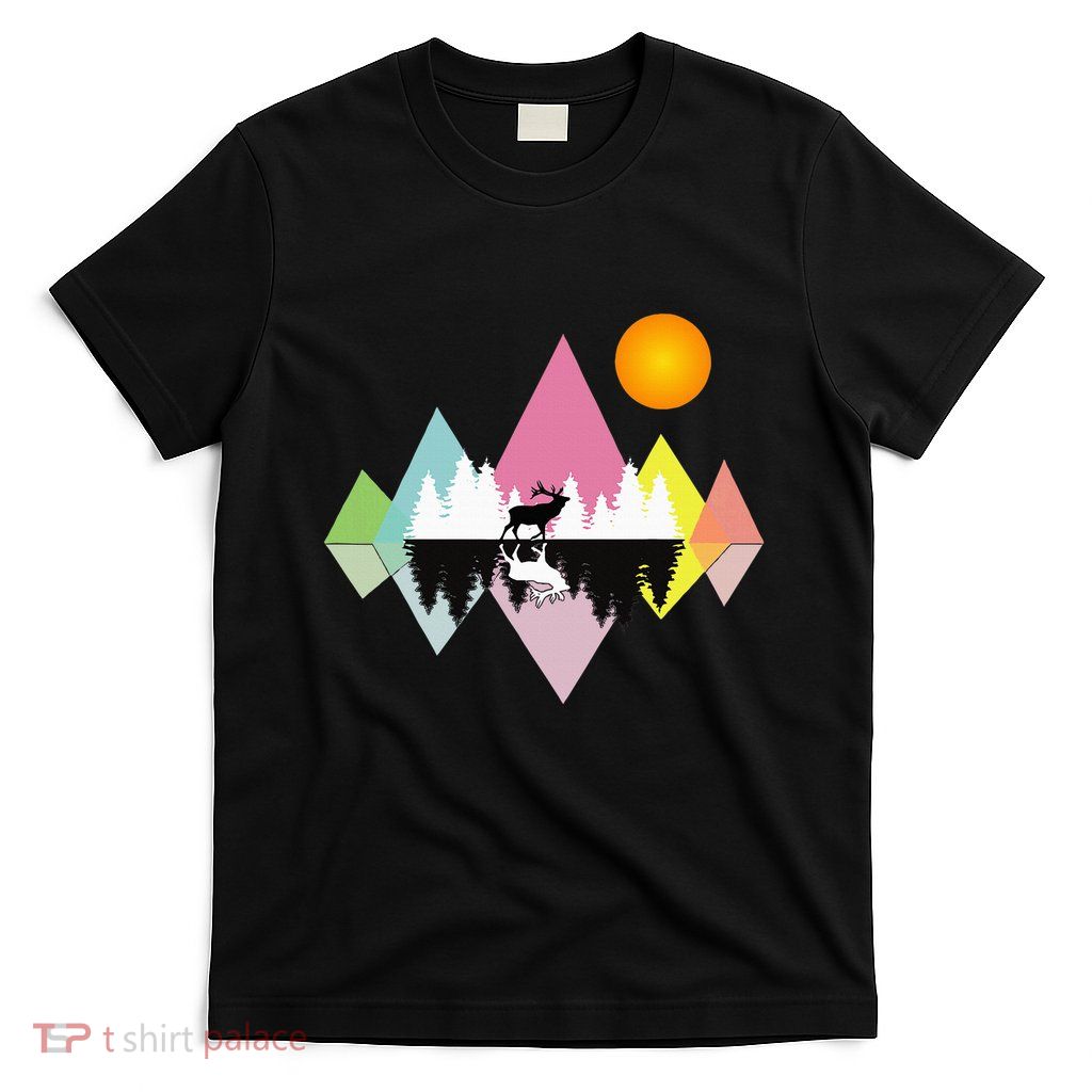 Awesome Geometric Outdoor Mountain T-Shirt