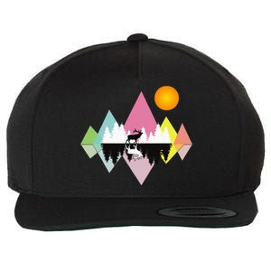 Awesome Geometric Outdoor Mountain Wool Snapback Cap